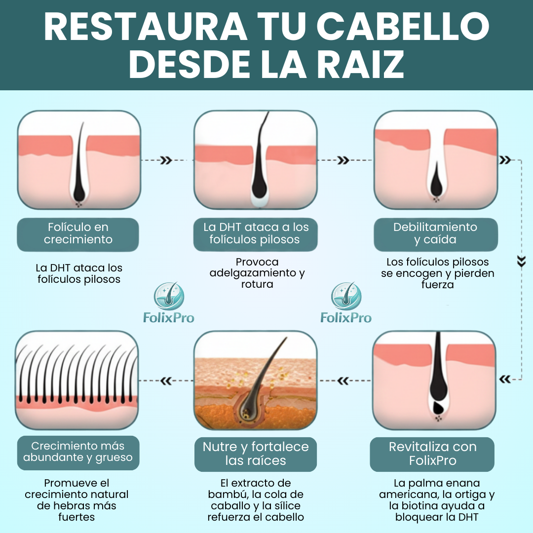 FOLIXPRO® | RECUPERA TU CABELLO Y TRANSFORMA TU IMAGEN EN 30 DÍAS