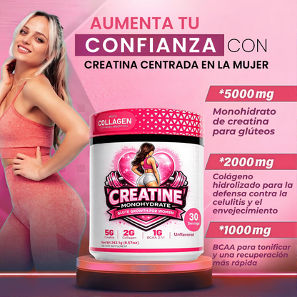 CREATINEPRO® | POTENCIA TUS GLÚTEOS Y TU FUERZA CON CREATINA + COLÁGENO