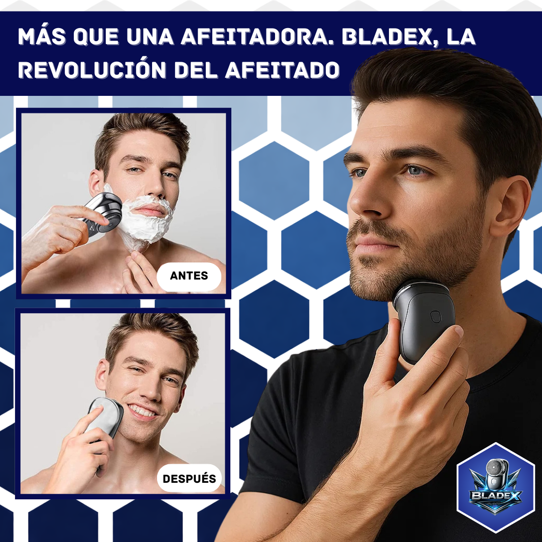 BLADEX | AFEITADO PRECISO Y RÁPIDO + CARGADOR USB INCLUIDO